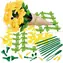Educa 3D-Puzzle Blumenkunst: Gelbe Rosen / Papierdekoration / ohne Kleber und Schere