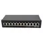 Xtendlan 10" 12-Ports schwarz / Patchpanel / Cat5e / STP / 1U / LSA