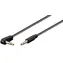 PremiumCord Kabelstecker 3,5 mm 90° Stecker/Stecker schwarz / Audiokabel / 1 m