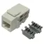Xtendlan Keystone-Buchse RJ45 CAT6 weiß / Keystone-Modul / UTP / 90° / oben montiert