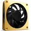 Alphacool Apex Stealth Metal Power Gold Lüfter / 120 mm / PWM / 40,1 dB / 70,98 CFM