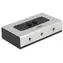 DeLock Klinkenbuchse 3,5 mm, 2- Port , grau-schwarz / Schalter / manuell / bidirektional