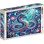 ALIPSON Quadratisches Puzzle „Drachenherausforderung“ / 1000 Teile / 63,5 x 63,5 cm