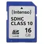 INTENSO 16 GB / SDHC-Speicherkarte / Klasse 10 / Lesegeschwindigkeit 20 MB/s / Schreibgeschwindigkeit 12 MB/s