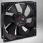 Inter-tech F-92-S schwarzer Lüfter / 92 x 92 x 25 mm / 1500 U/min / 24 dB / 3-Pin
