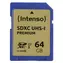 INTENSO 64 GB SDXC / Speicherkarte / UHS-I / Klasse 10 / Lesen: 45 MB/s / Schreiben: 10 MB/s