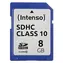 INTENSO 8 GB / SDHC-Speicherkarte / Klasse 10 / Lesen 20 MB/s / Schreiben 12 MB/s