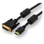 Logo DVI (18+1) M - HDMI M 2m schwarz / Videokabel / FullHD 60Hz / vergoldete Anschlüsse / abgeschirmt