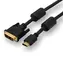 Logo DVI (18+1) - HDMI 3M schwarz / Kabel / vergoldete Anschlüsse / Full HD / 1,65 Gbit/s