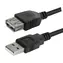 Logo schwarz / Verlängerungskabel / USB 2.0 AA / 1,8 m