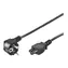 Goobay schwarz / Stromkabel / CEE 7/7 - C5 / 3-polig / 1,8 m / für Laptops