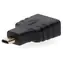 Nedis schwarz / HDMI-Micro-HDMI-Adapter / vergoldete Anschlüsse / gerade