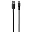 Puro Soft Cable schwarz / Datenkabel / USB-A / USB-C / 1,5 m