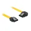 Gelber DeLock / SATA-Kabel / 6 Gbit/s / gerader/abgewinkelter Stecker