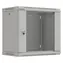 Lanberg WF03-5309-10S grau / Wandschrank / 19" / 9 HE / 540 × 350 mm / Glastür