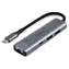 Lindy USB-C-Hub mit LAN-Anschluss, grau / Hub / USB 3.2 Gen 2 / 2x USB-A / RJ45
