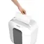 Fellowes LX 25 weiß / Aktenvernichter / 6 Blatt / Kreuzschnitt 4×37 mm / Auffangkorb 11,5 l