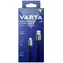 Varta Ladekabel USB-A auf USB-C, schwarz/grau / Kabel / 60 W / 5 Gbit/s / 2 m