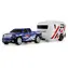 AMEWI RC Pickup Die Cast mit Wohnwagen blau / RC-Auto / 1:64 / RTR / 2,4 GHz / ab 6 Jahren