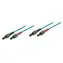 Good Connections blaues optisches Patchkabel / ST/ST / Multimode OM3 / Duplex / 10 m