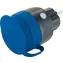 Schwaiger Steckdosenadapter IP44 blaugrau / Intelligente WLAN-Steckdose / 16 A / 230 V / Verbrauchsmessung
