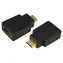 LogiLink Adapter Mini-HDMI (M) - HDMI (F) schwarz / Adapter / 8,16 Gbit/s / vergoldete Anschlüsse