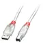 Lindy 41754 transparent / USB-Kabel / USB-A - USB-B / 3 m / USB 2.0