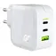 Green Cell GaN USB-Ladegerät 65W weiß / Ladegerät / 2x USB-C / 1x USB-A