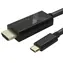 Techly IADAP-USBC-HDMI2TY schwarz / Kabel USB-C auf HDMI / 4K / 2 m