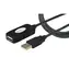 Techly IUSB-REP10TY schwarzes aktives USB-Verlängerungskabel / USB 2.0 / USB-A - USB-A / 10 m