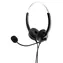 MediaRange Stereo-Headset USB 2.0, schwarz/silber / Kopfhörer mit Mikrofon / Binaural / USB-A / 2 m