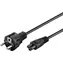 Goobay 93586 schwarz / Stromkabel / Schuko - C5 / 1,8 m