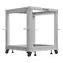 Lanberg Open Rack 12 HE, grau / Standrack / 600 × 600 mm / Tiefe 576-1034 mm / Tragfähigkeit 600 kg
