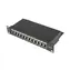 Lanberg 10" FTP 1HE schwarz / Patchpanel / 12 Ports / Kat. 5E / geschirmt
