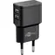 Goobay 44951 schwarz / Kfz-Ladegerät / 2x USB / 2,4 A / 12 W