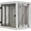 Triton RUA-18-AS6-BAX-A1 schwarz / Wandrack 19" / 18 HE / 600 mm / Glastür / abnehmbare Seitenwände