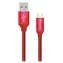 Colorway: Rot / Datenkabel / USB-A - Micro-USB / 2,1 A / 1 m