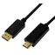 LogiLink DisplayPort - HDMI schwarz / Adapterkabel / 4K/30Hz / 1 m