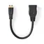 Nedis High Speed HDMI 0,2 m schwarz / HDMI-Kabel Mini-HDMI / 4K 30 Hz / 10,2 Gbit/s / Ethernet
