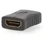Nedis HDMI-Koppler anthrazit / HDMI-Adapter / HDMI(F) - HDMI(F) / vergoldete Anschlüsse
