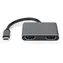 Nedis USB-C-Adapter 2-in-1 auf 2x HDMI, schwarz / Adapter / USB 3.2 Gen 1 / 4K 30Hz / 0,1 m