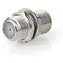 Nedis Satellitenantennenadapter FF gerade / Adapter / vernickelt / 75 Ohm / Metall