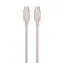 Devia Jelly Series Silikonkabel, pink / USB-C - USB-C-Kabel / 1,2 m