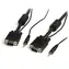 StarTech VGA-Kabel mit Audio, schwarz / Verbindungskabel / VGA auf VGA / 3,5-mm-Klinkenstecker / 5 m