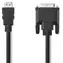 Nedis HDMI-DVI-D 24+1 Kabel, 2 m, Schwarz / Kabel / 1080p / Vernickelte Stecker / PVC