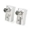 Nedis IEC-Stecker abgewinkelt (F) weiß / Stecker / 75 Ohm / quadratisch / Schraube / 2 Stück.