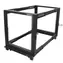 StarTech Open Frame 12U schwarz / Standrack / 19" / Tiefe verstellbar / Tragfähigkeit 544 kg
