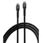 Devia Cable Gracious Woven USB-C - USB-C schwarz / Kabel / Geflochten / 1,5 m