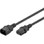 Goobay 39203 schwarz / Stromverlängerungskabel / IEC C14 (M)-C13 (F) / 5 m