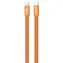 Devia Ultra3 USB-C - USB-C 1,5 m orange / Ladekabel / flach, metallummantelt / PD 240 W